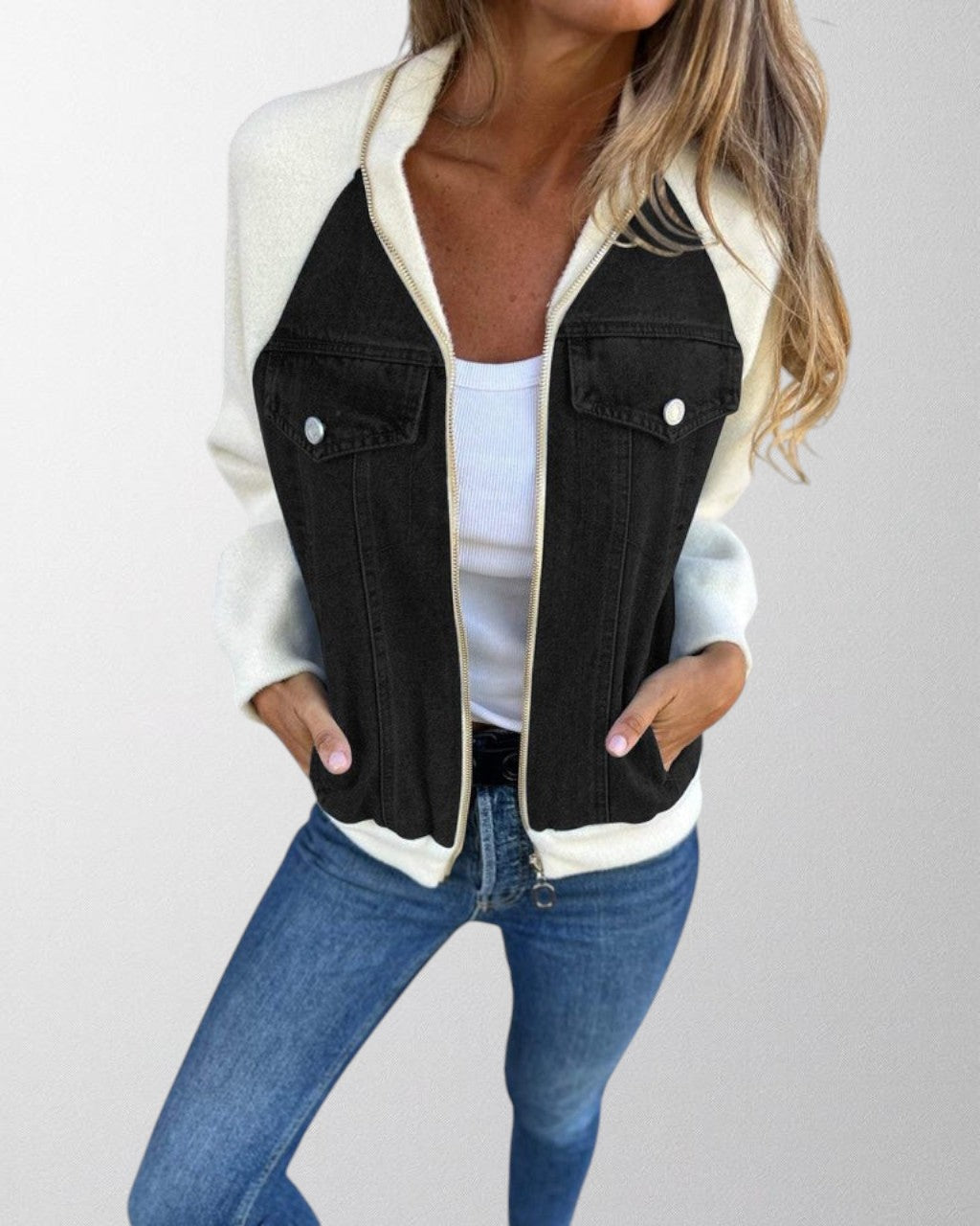 Avery | Unique denim jacket with a vintage twist