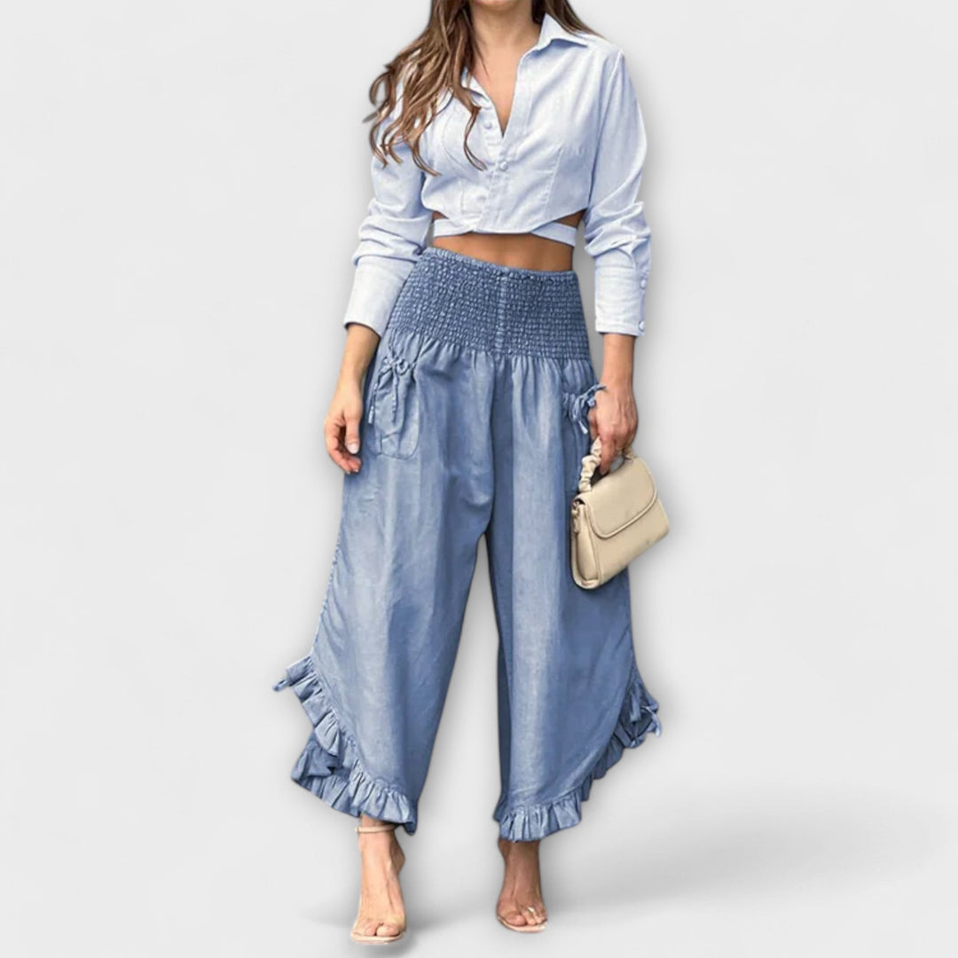 Jaya - Relaxed Linen Trousers with Stylish Creases