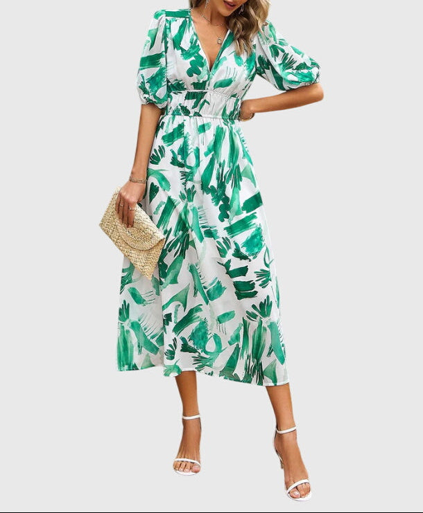 Merlin™ | Flattering Floral Midi Dress