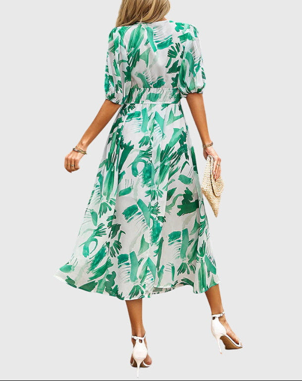 Merlin™ | Flattering Floral Midi Dress