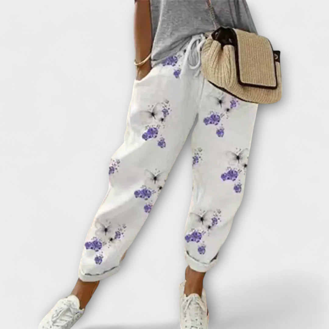 Burga - Cozy Cotton-Linen Pants