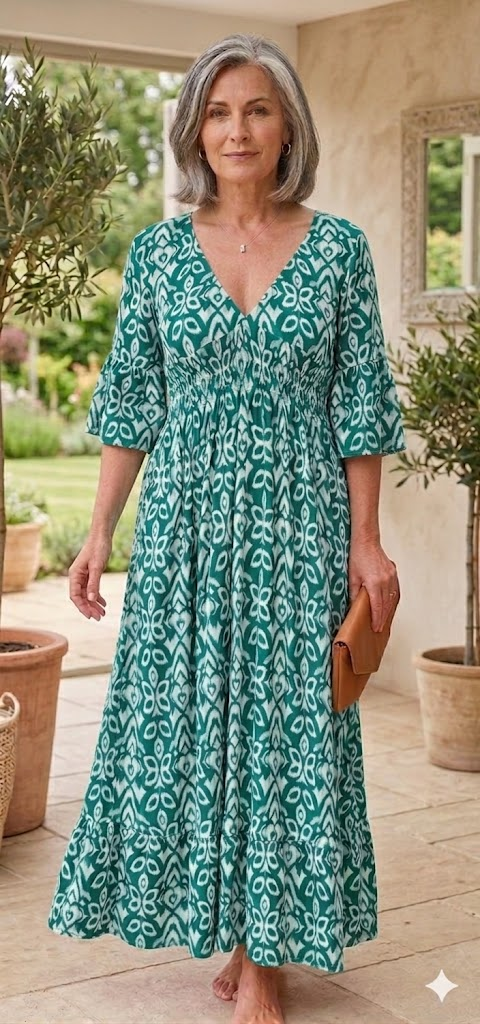 Selene Bohemian Midi Dress