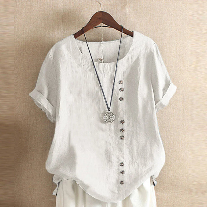 Amelia Cotton & Linen Blouse