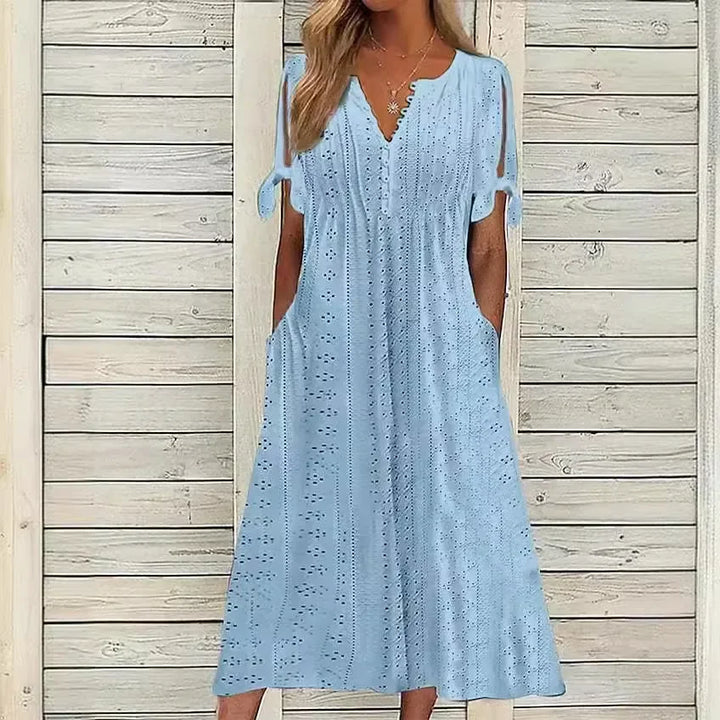Lace Dress with V-Neck for Women