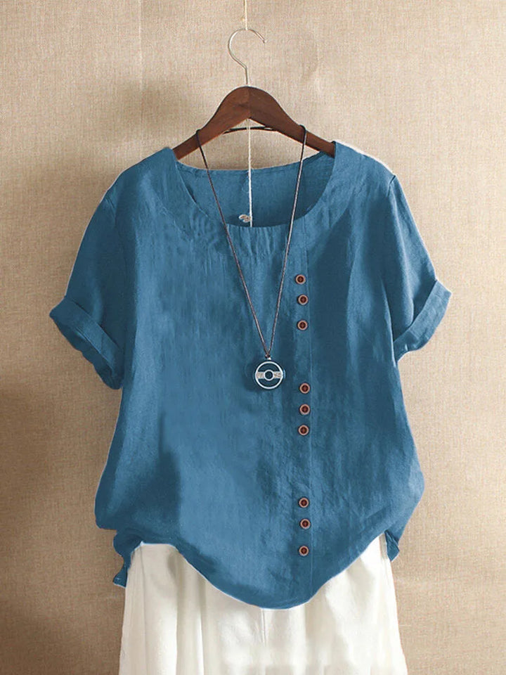 Amelia Cotton & Linen Blouse