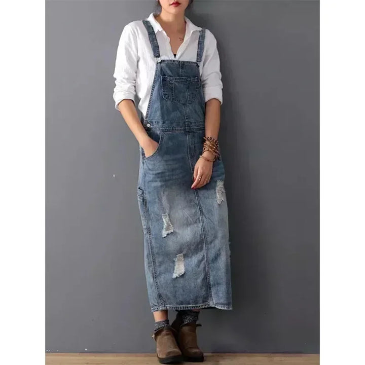 Charlotte Vintage Denim Overall Dress