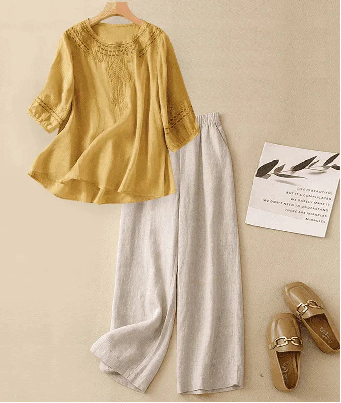 Donna | Ladies Cotton Linen Set