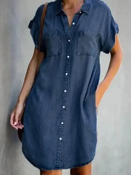 The Eleanor Comfort Denim Dress