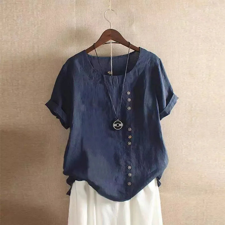 Amelia Cotton & Linen Blouse