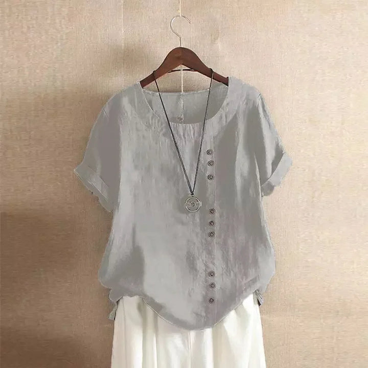 Amelia Cotton & Linen Blouse