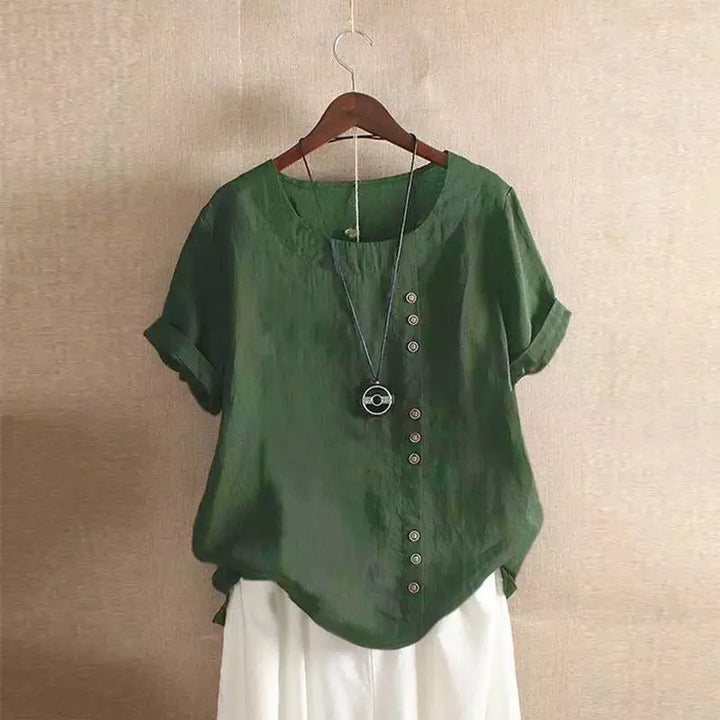 Amelia Cotton & Linen Blouse