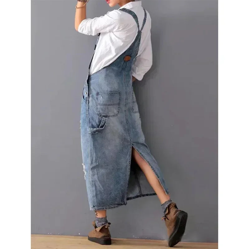 Charlotte Vintage Denim Overall Dress