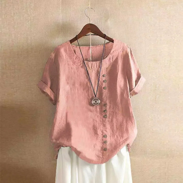 Amelia Cotton & Linen Blouse