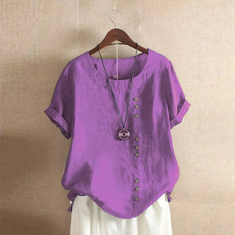 Amelia Cotton & Linen Blouse