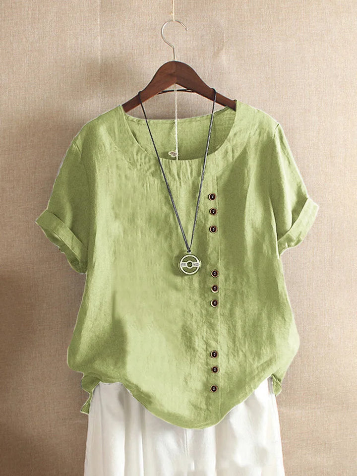 Amelia Cotton & Linen Blouse