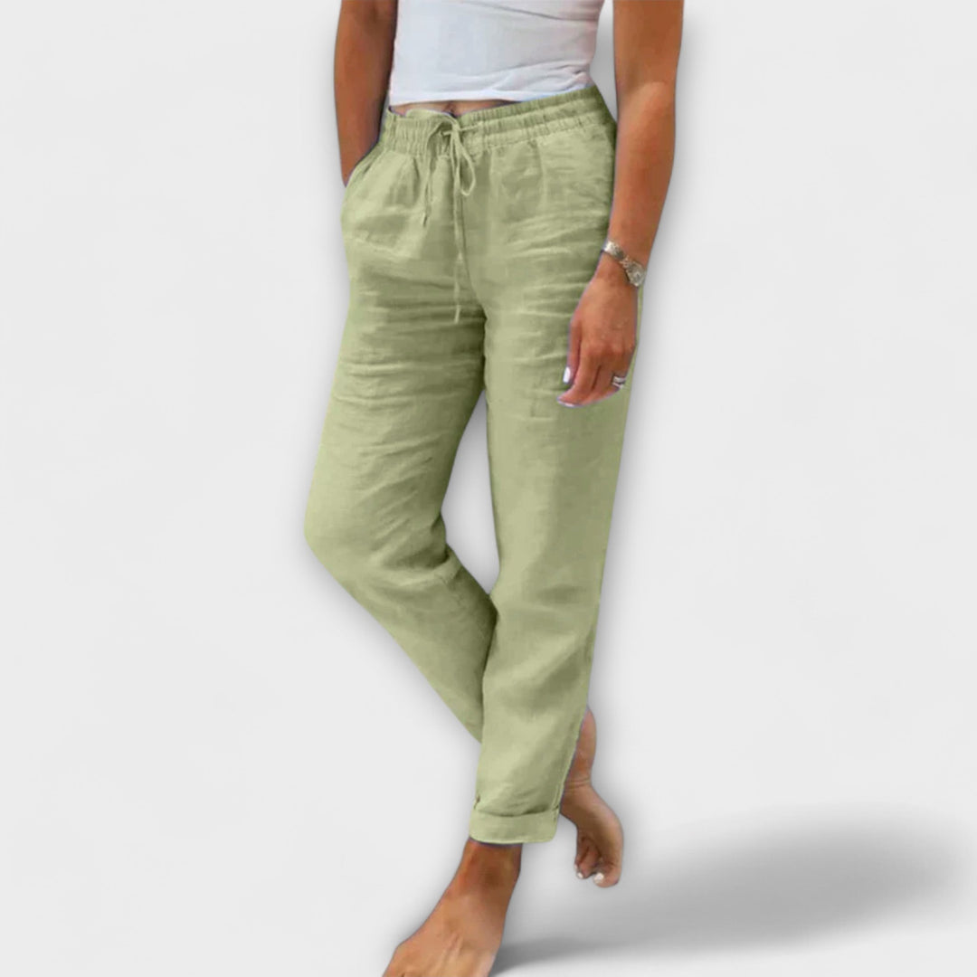 Stacy - Light Linen Trousers