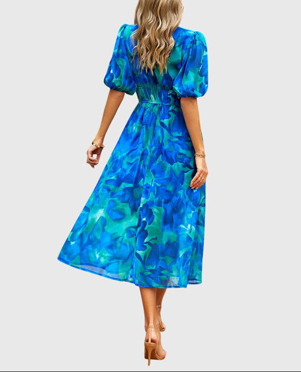 Merlin™ | Flattering Floral Midi Dress