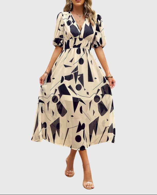 Merlin™ | Flattering Floral Midi Dress