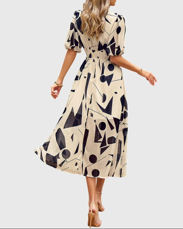 Merlin™ | Flattering Floral Midi Dress